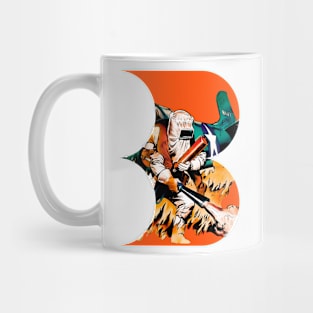 Fire Hero Retro Vintage Comic Old Popart Scifi Fantasy Funny Mug